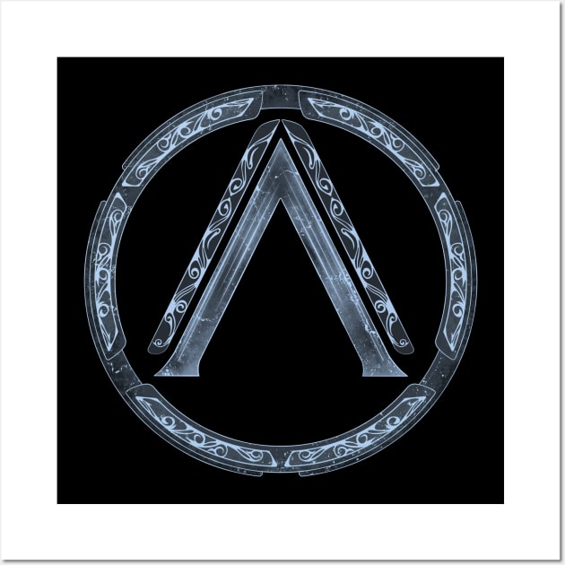 Sparta Lambda Symbol Wall Art by NicGrayTees